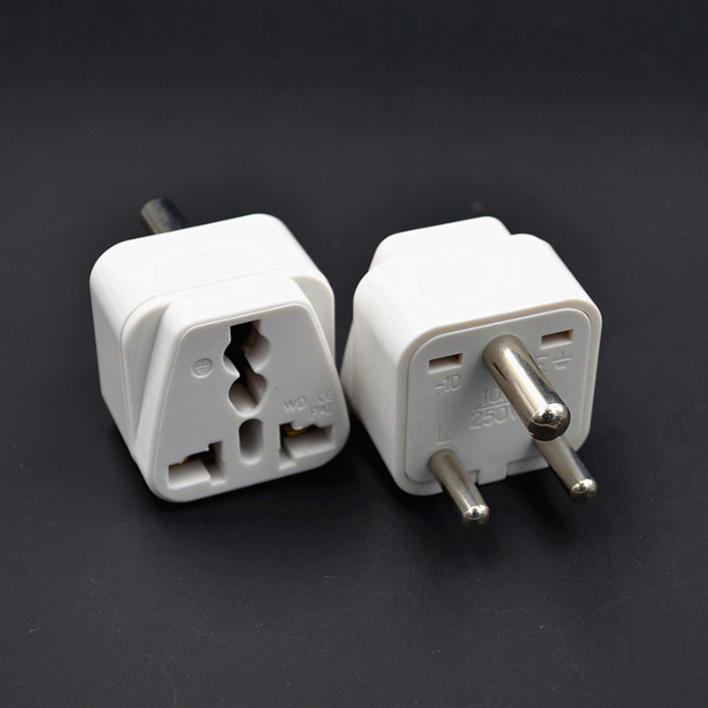 White black S.Africa Converter AU UK US EU To Small South Africa Plug AC Power Outlet Adapter Socket