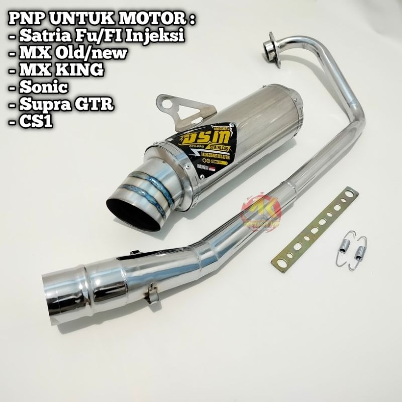 Knalpot Racing DSM Pangkon Atas SATRIA FU, SATRIA FI, MX, MX KING, SUPRA GTR, SONIC, CS1