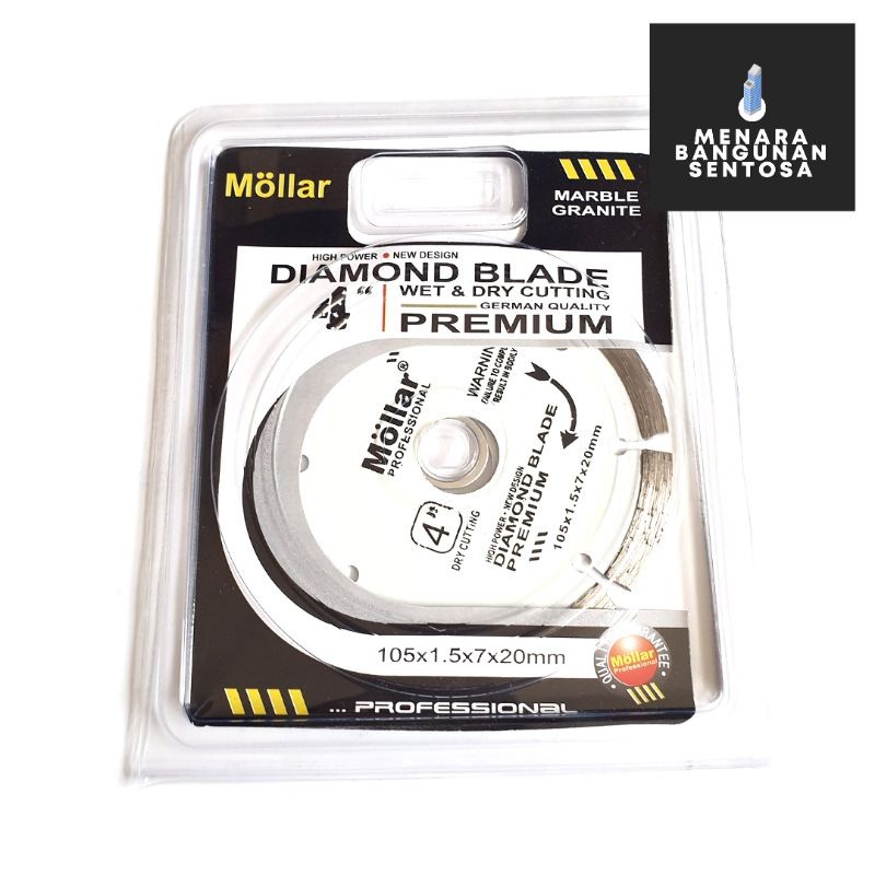 Diamond Wheel Mollar White 4" / Mata Pisau Potong Keramik Granit