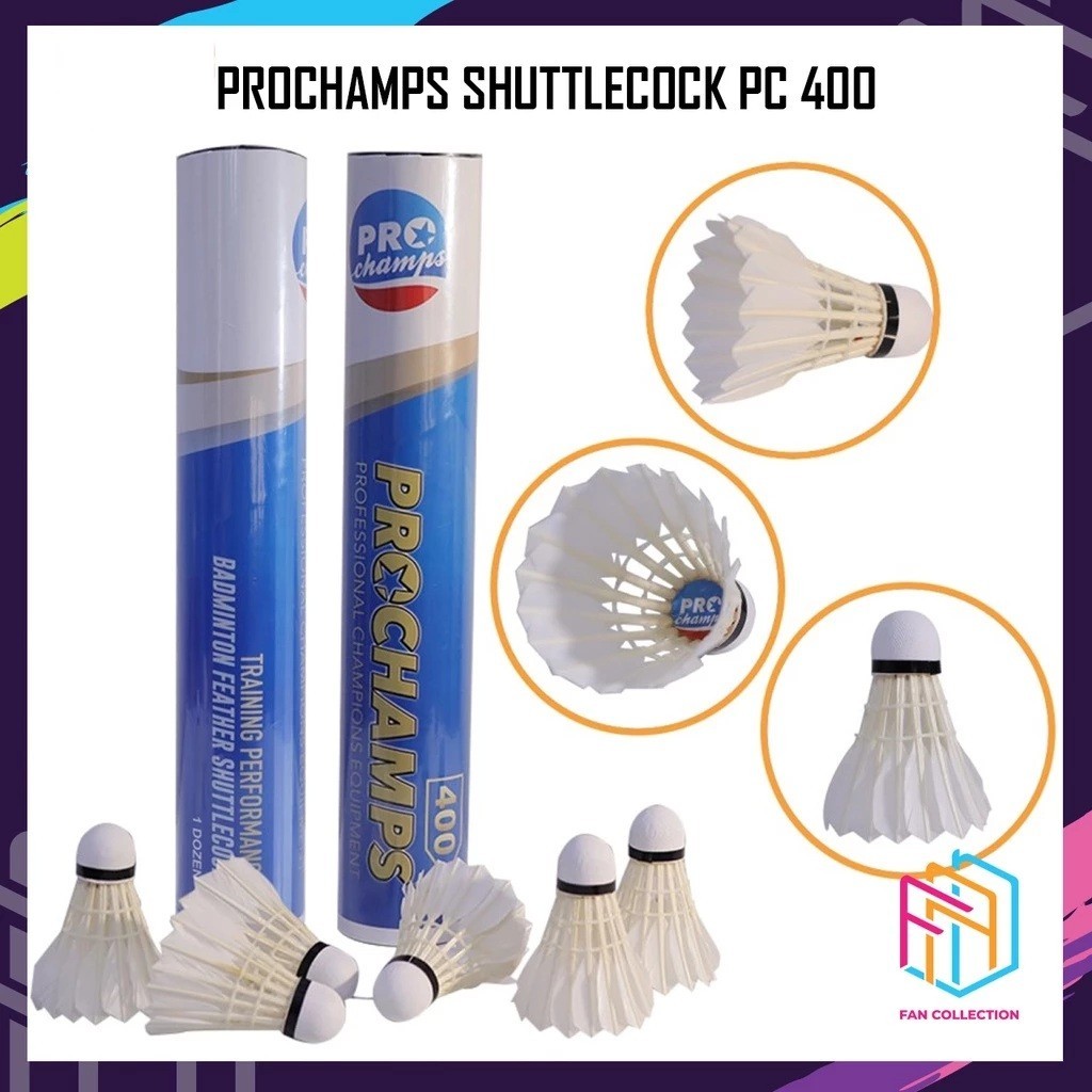 TERMURAH || PROCHAMP PC 400 BIRU SHUTTLECOCK BADMINTON ORIGINAL