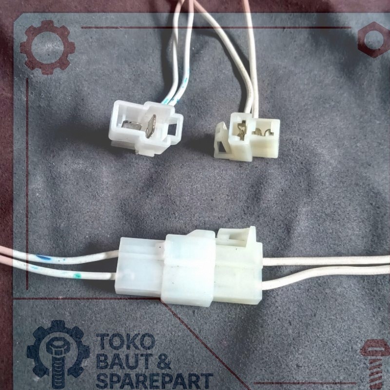 GROSIR BAUT SPAREPART SOKET PIN 2 KUNCI KONTAK MOTOR ORIGINAL