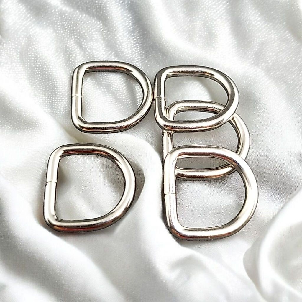 aksesoris tas wanita/pria. RING D 2 CM. NEKEl. alat untung perlengkapan tas wanita/pria