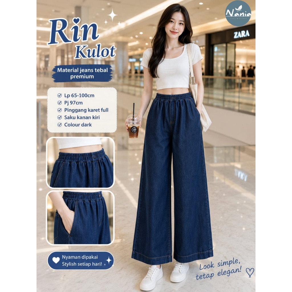 1506   RIN KULOT JEANS by NAnIA FASHION   // ONESTUFF