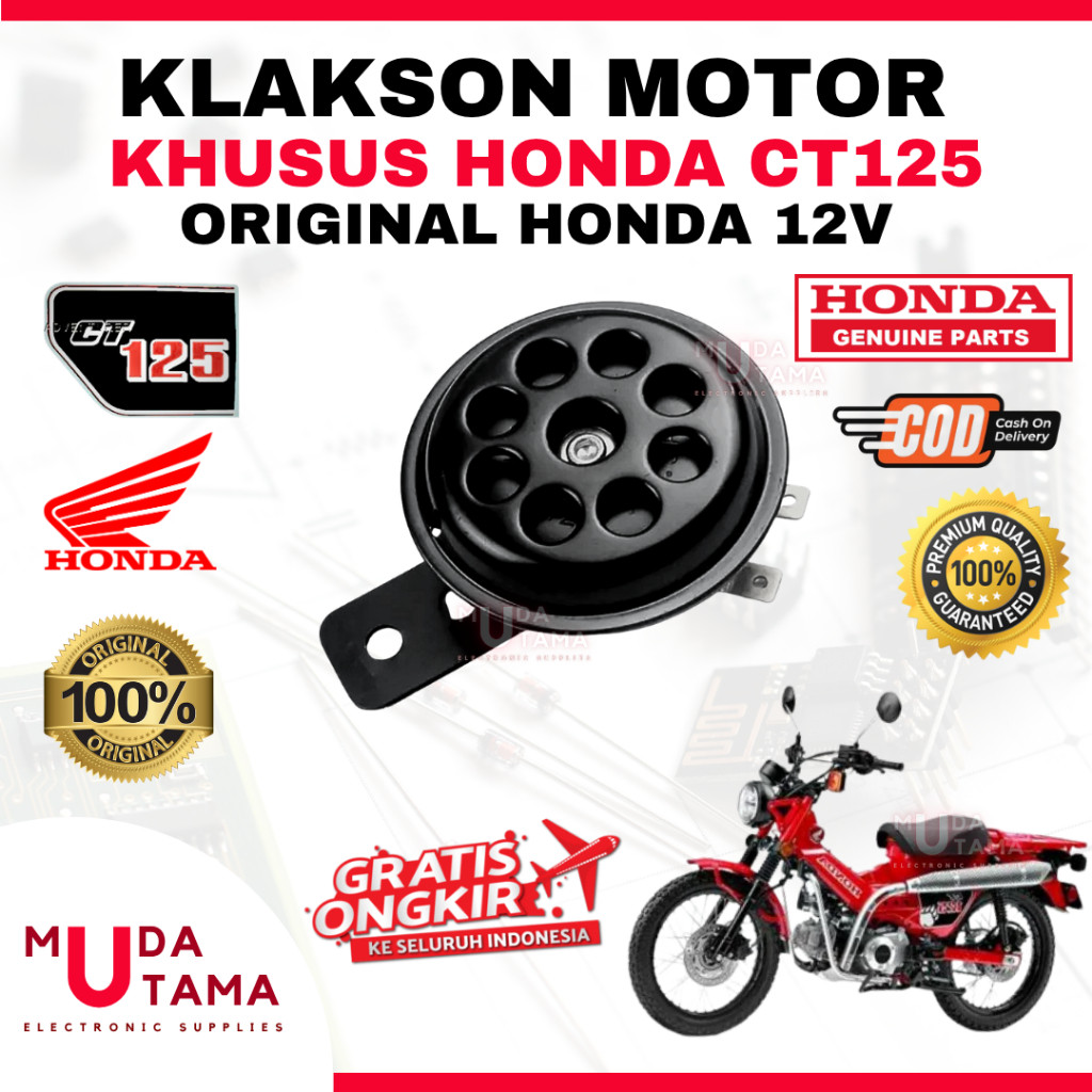 Klakson HONDA CT125 - ORIGINAL HONDA | Klakson Motor HONDA CT125 | Klakson CT125 Original | Klakson 