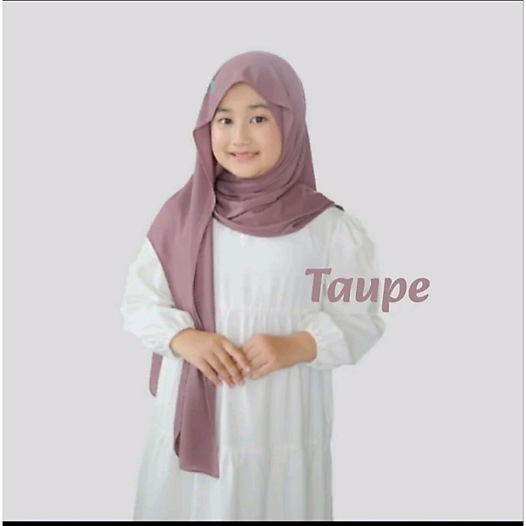 hijab pasmina instan inner anak jersey oval  nutup leher 2in1  usia 1 - 12 tahun / hijab anak SD / P