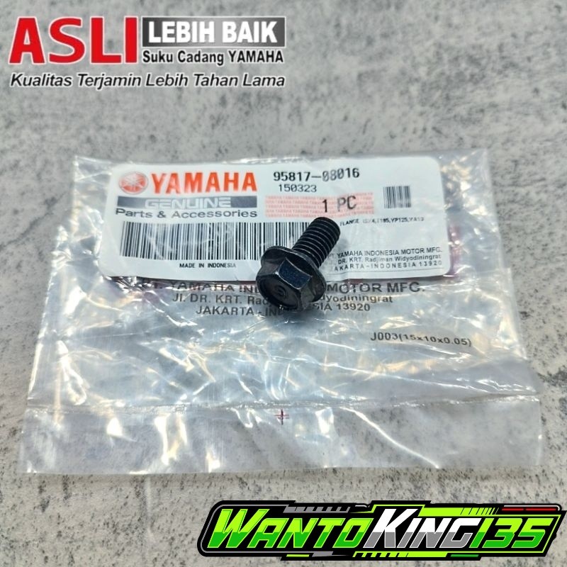 BAUT GANTUNGAN KNALPOT BAGIAN BAWAH RX KING ORIGINAL YAMAHA | 95817-08016