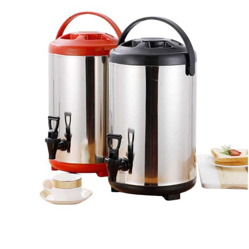 Termos Air Stainless Milk Tea Bucket 6–12 Liter | Dispenser Minuman Panas & Dingin | Drink Jar Serba