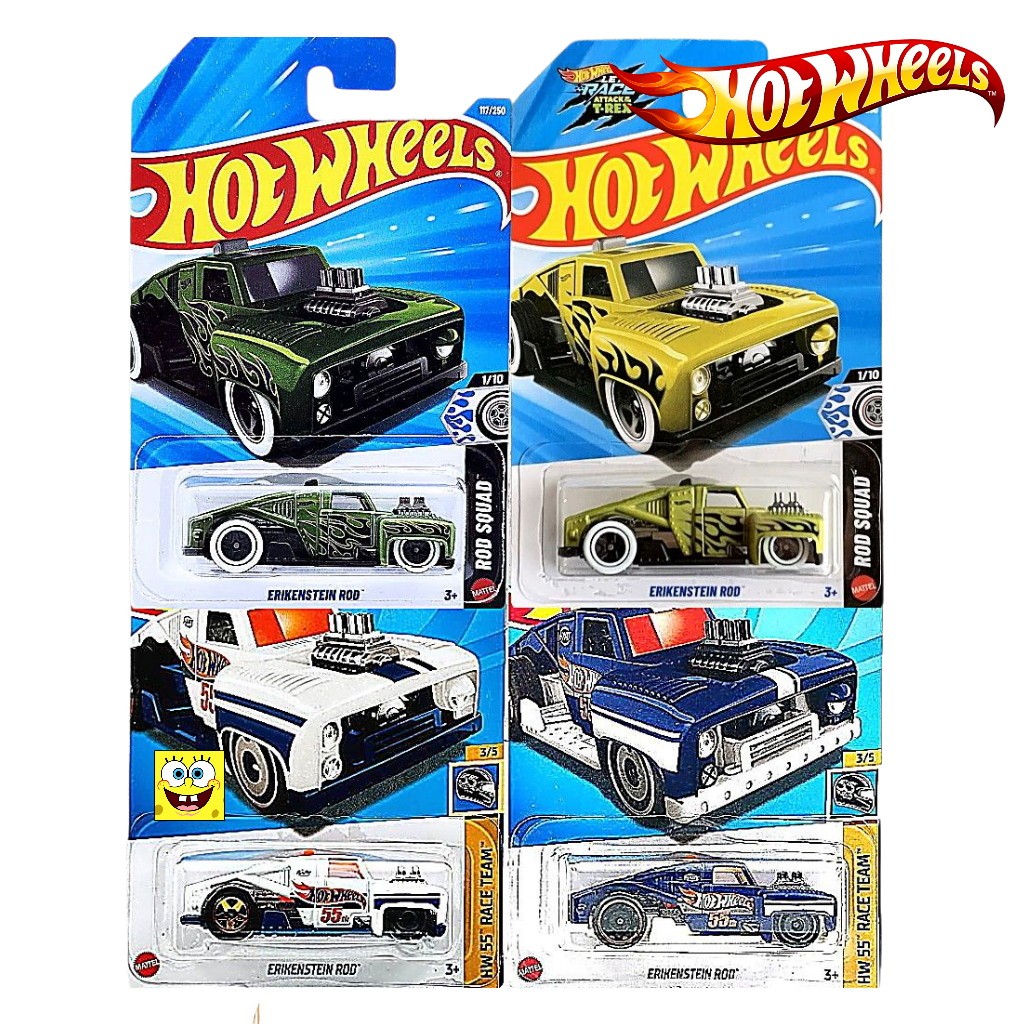 Hot Wheels Erikenstein Rod Putih Biru Hotrod Original