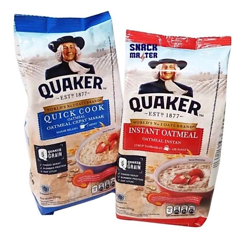 QUAKER OATMEAL / Havermut / Cereal / Sereal / Oat / Menu Sarapan / Menu Diet