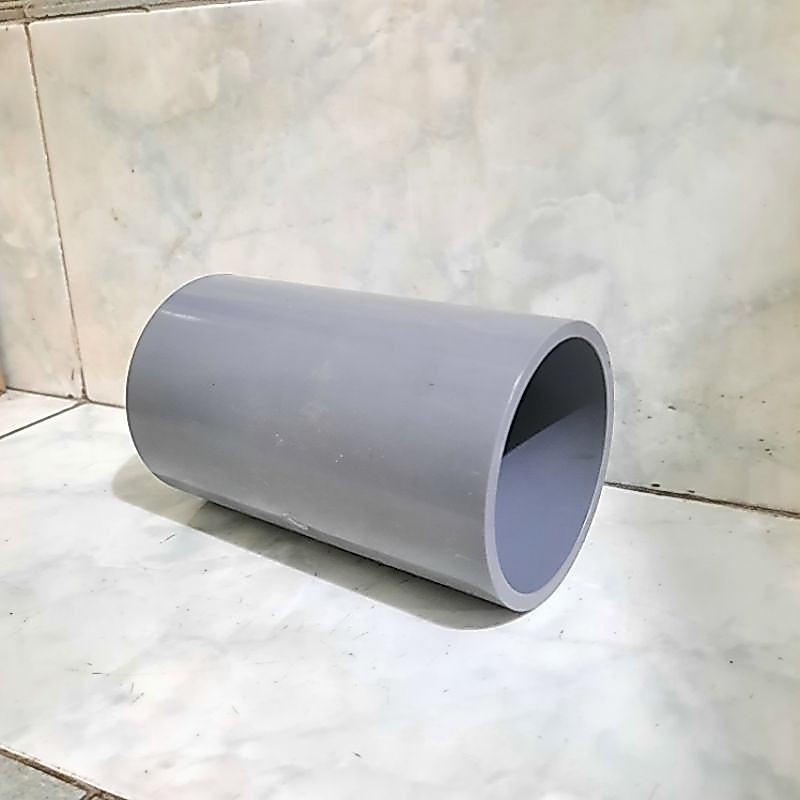 Sambungan Pipa Lurus PVC 2½ inch AW merk Rucika / Socket PVC 2.5 inch AW / Sok Pipa 2 ½ inch AW Ruci