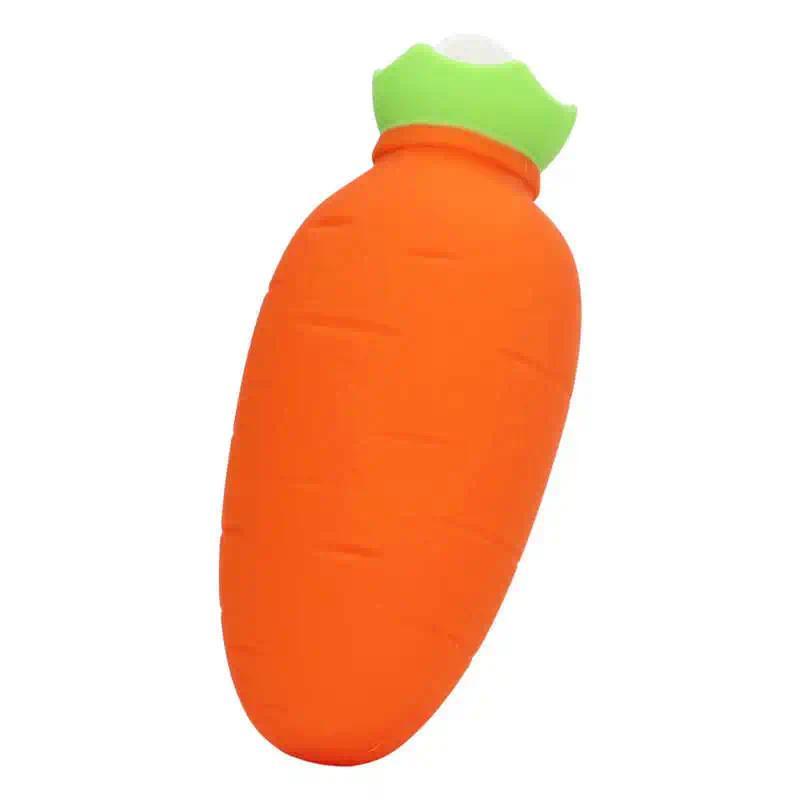 Hot Water Bottle Bag Carrot Shape Silicone Excellent Heat Preservation Hot Water Bag for Hot Water a