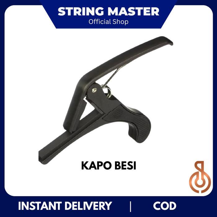 Capo Gitar Kapo gitar Aluminium Alloy Tahan Lama KAPO GITAR - Black ALUMINIUM