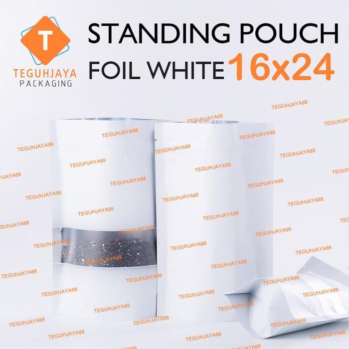Standing Pouch Putih 16x24 Standing Pouch Window 16x24 - Putih