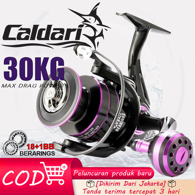 REEL PANCING CALDARI METAL KD 1000 – 7000 SALTWATER METAL BODY HANDLE SPOOL REEL FISHING GULUNGAN RE