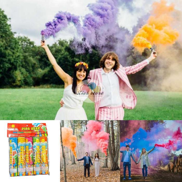 PACK ISI 5 Smoke bomb 60 detik / bomb asap / pipa asap