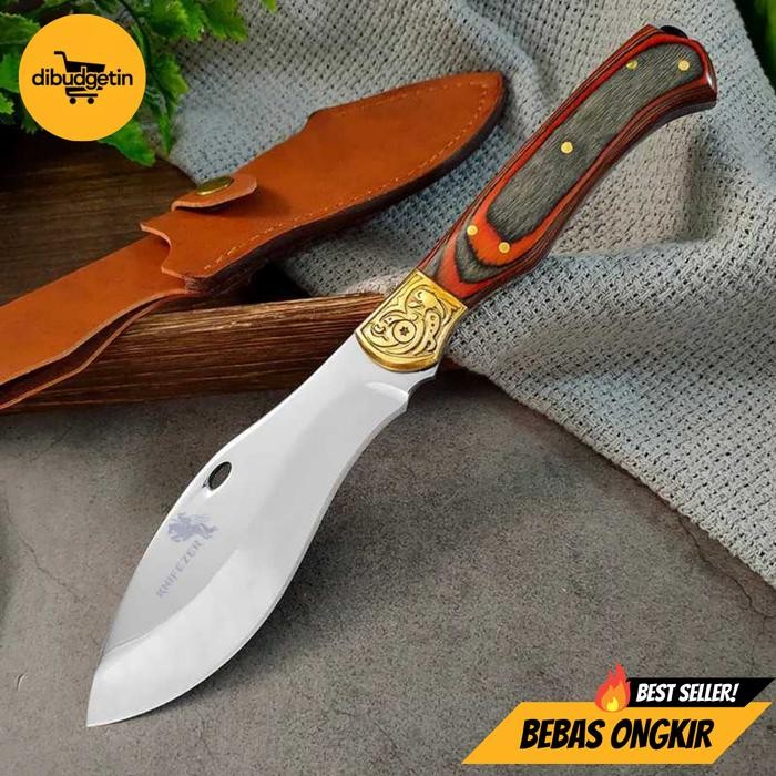 KNIFEZER Pisau Daging Stainless Steel Thawing Forged Butcher Knife - G244