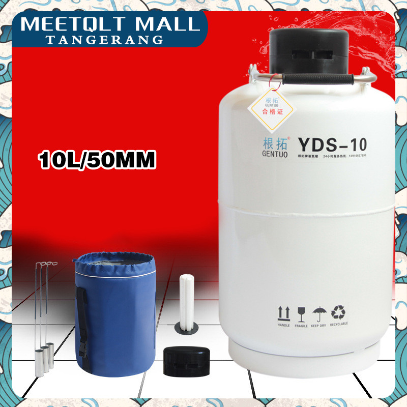 Liquid Nitrogen Kontainer 10L-Tabung Nitrogen-Tabung Liquid Nitrogen Cair