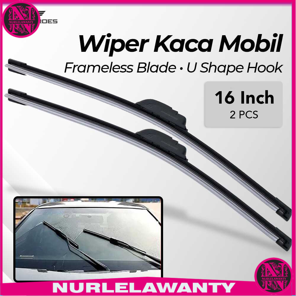 

- OTOHEROES Wiper Kaca Mobil Frameless Blade U Shape Hook 1 Pair - FLY-078 -
