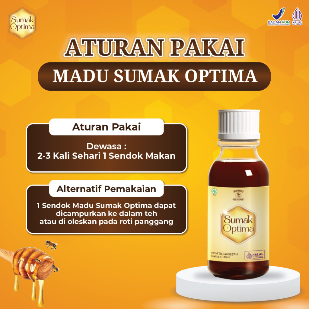 

JAMIN MURAH !!!PAKET 3 BOX Sumak Optima Madu Herbal 100% Meningkat Imunitas Secara Alami(BISA LANGSUNG ORDER)