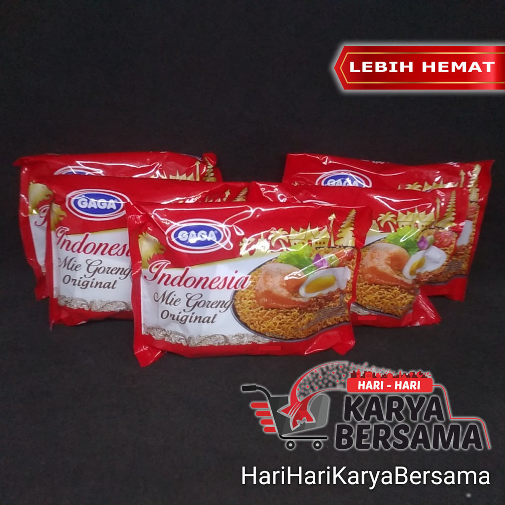 

MAKANAN MI INSTAN GAGA INDONESIA MIE GORENG ORIGINAL PACK 5'S X 88GR