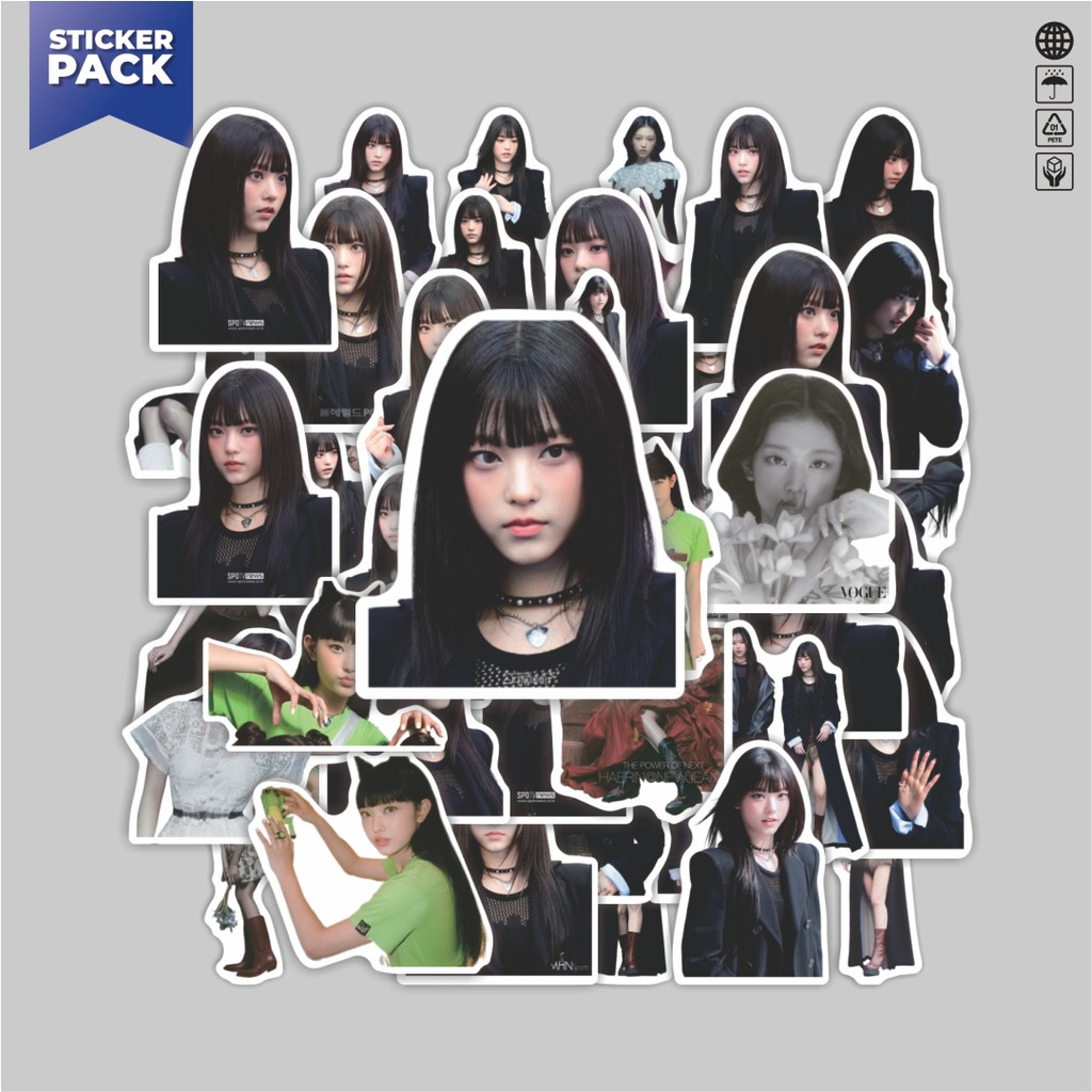 

[100PCS]Stiker Pack Stiker Girl Group New Jeans Haerin Aesthetic Vinyl Anti Air Dekorasi Sticker Laptop Buku Journal Koper Helm Casing HP Gitar Helm Skateboard