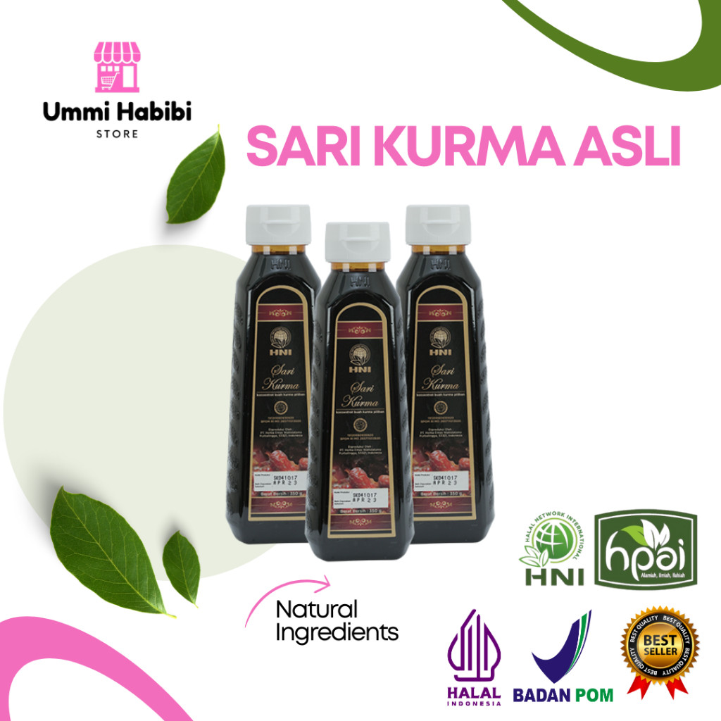 

SARI KURMA SARKUM Original 100% HNI HPAI Meningkatkan Kesehatan Tubuh