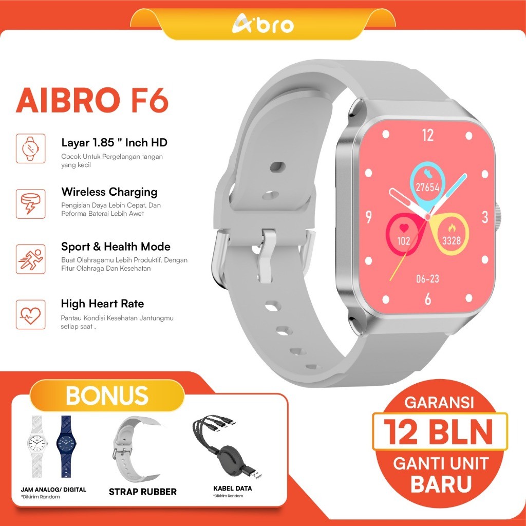 

[ BEST SELLER ] AIBRO F6 Smartwatch | NFC Support | Bluetooth Call | Custom Wallpaper | Android IOS