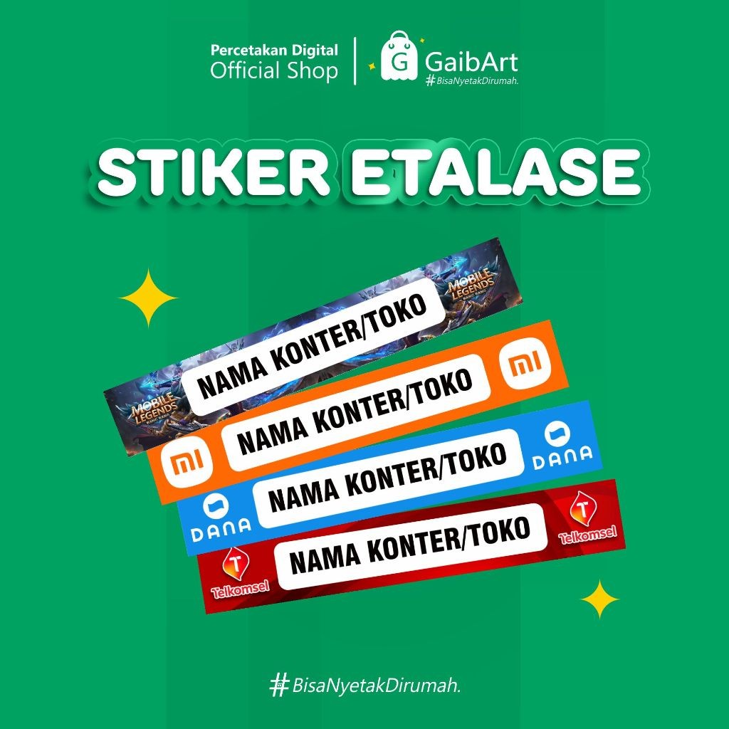

[ Wajib Baca Caption ] GaibArt Nyetak Stiker Etalase Konter Warung Kedai Biar Dekorasi Toko Semangkin Kece