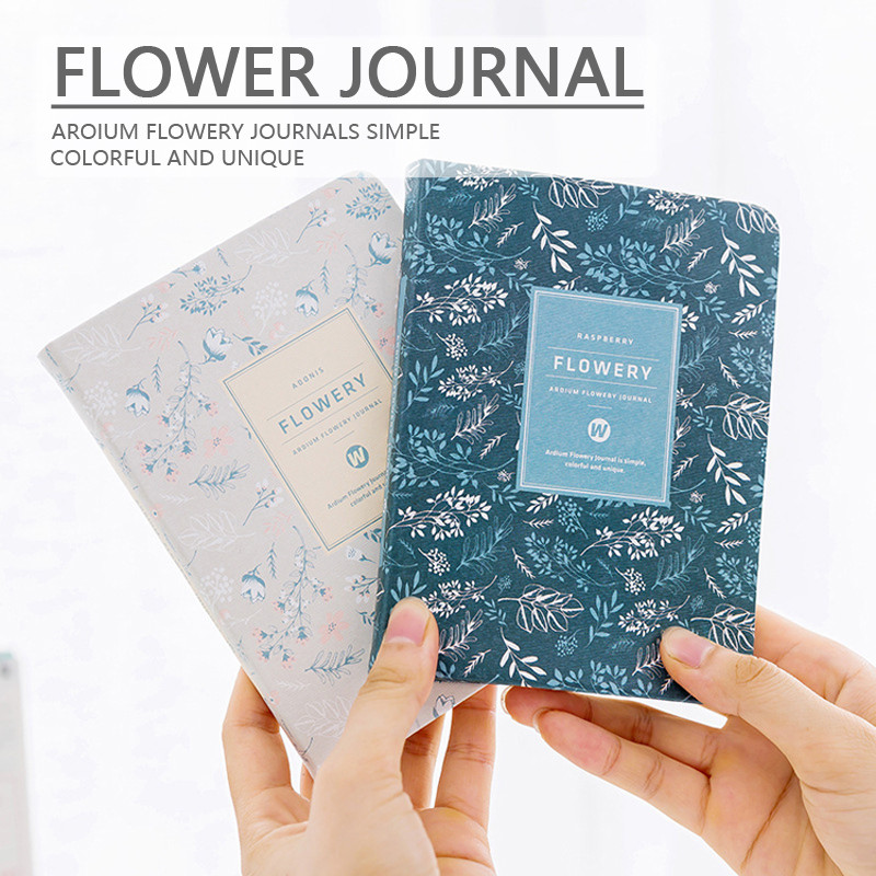

Flower Design Journal Notebook A6 Agenda Diary Planner for Daily Weekly Monthly Yearly Organizer Notepads Student Stationery