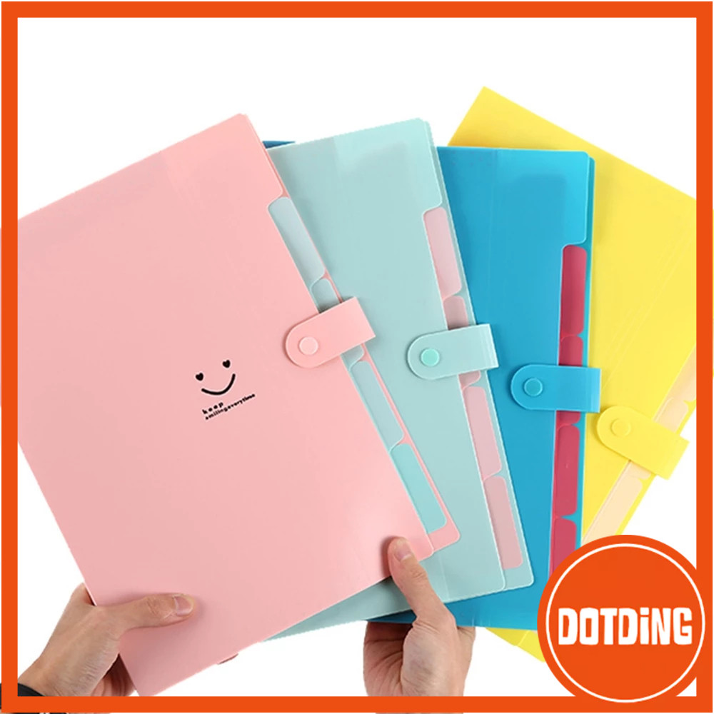 

New [COD] Folder Organ A4 5/6 Lapisan Warna Macaron Pengelola File Penyimpanan Folder Sederhana untuk Perlengkapan Alat Tulis Kantor dan Sekolah SiswaPremium