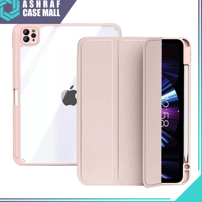 Acrylic Case IPAD With Pen Holder for IPAD AIR 3 4 / IPAD GEN 7th 8th 9th / IPAD PRO 11 12.9" inch /