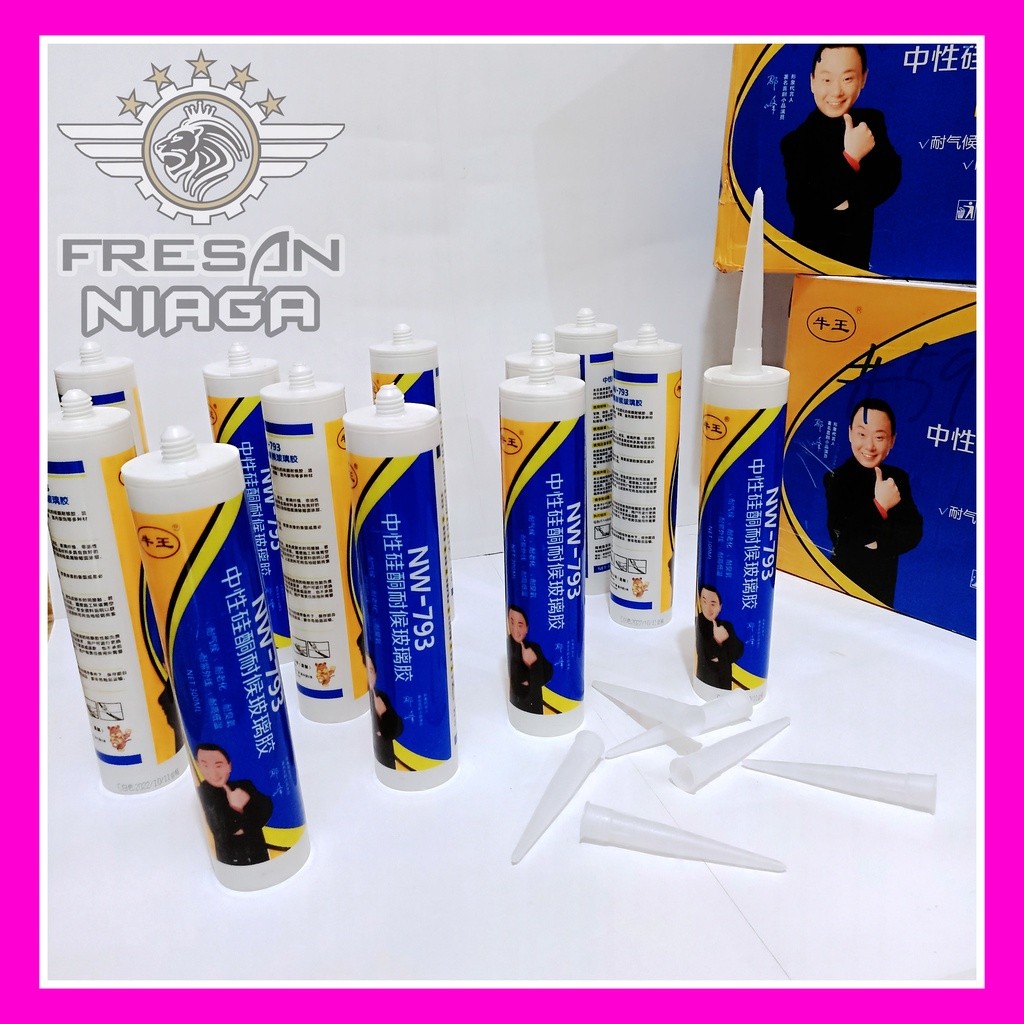 Lem Silikon NETRAL Botol NEUTRAL Silicone Sealant Cartridge Lem Kaca Lem Alumunium Lem Beton Lem Sea