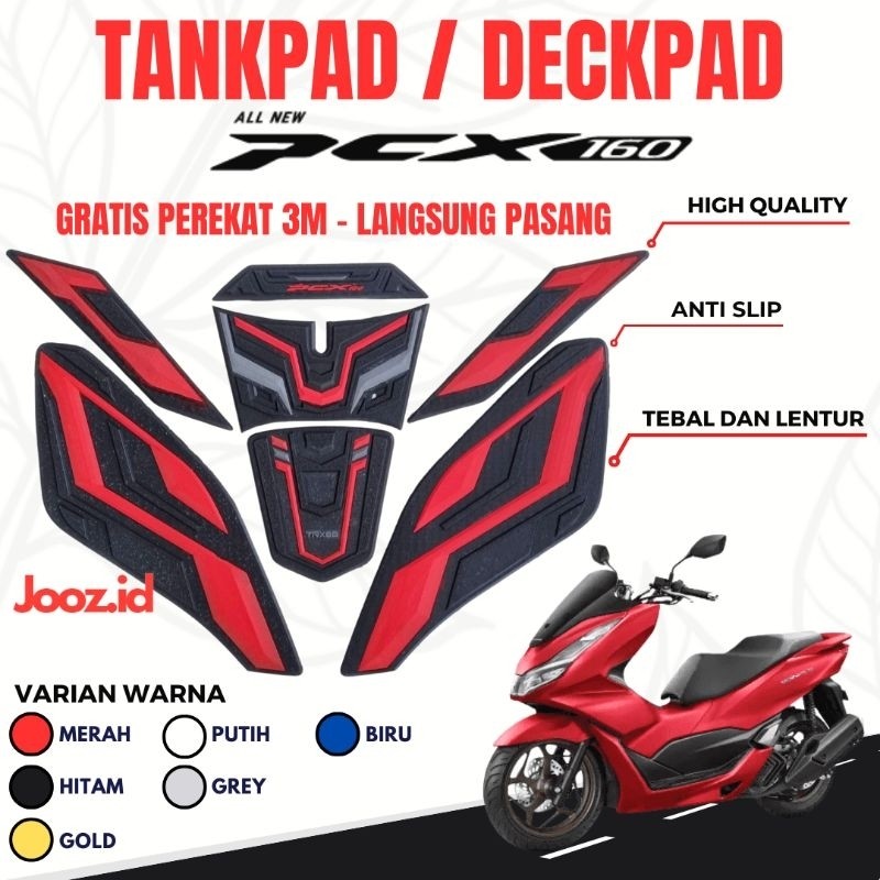 Ready TANKPAD MOTOR HONDA PCX 160 BAHAN KARET AKSESORIS MOTOR HONDA / DECKPAD MOTOR HONDA PCX 160 / 