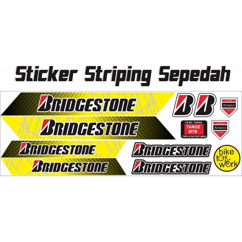 STRIPING SEPEDAH BRIDGESTONE / STRIPING ALL / STIKER SEPEDAH STIKER SEPEDAH