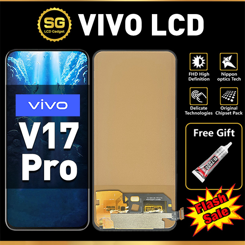 ORI LCD FOR VIVO V17 PRO Original Fullset Asli For LCD hp VIVO V17 PRO Glass Touch Screen Digitizer