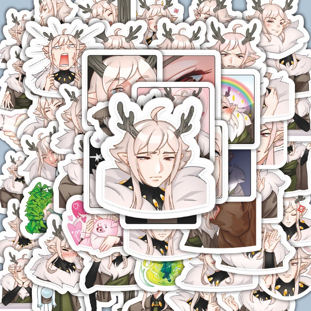 

100PCS Lucu Stiker Kartun Fairy Oddman Stiker Aesthetic Stiker Anti Air Stikers Berperekat Waterproof sticker decal buat Motor Helm Buku Journal Koper Casing HP Laptop Botol Minum Hadiah anak