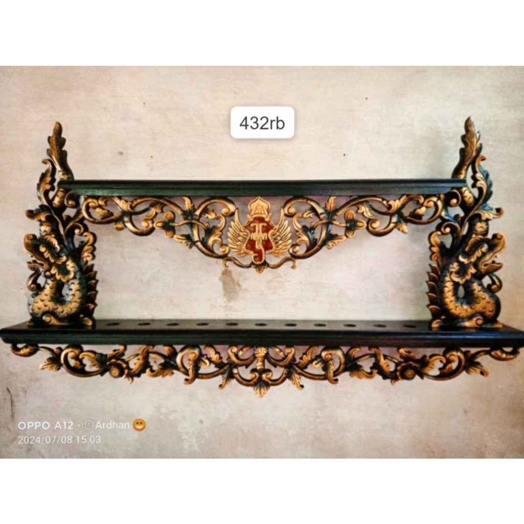 jagrak pusaka keris isi 10 ukiran naga kembar logo yogyakarta