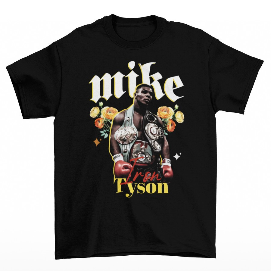 Custom Kaos Pria Mike Tyson - Flower