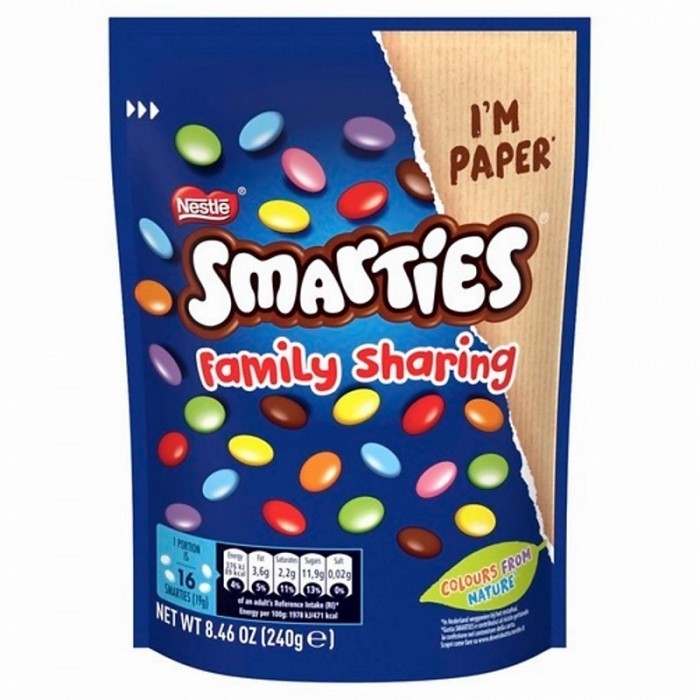NESTLE SMARTIES CHOCOLATE SHARING PACK 240g