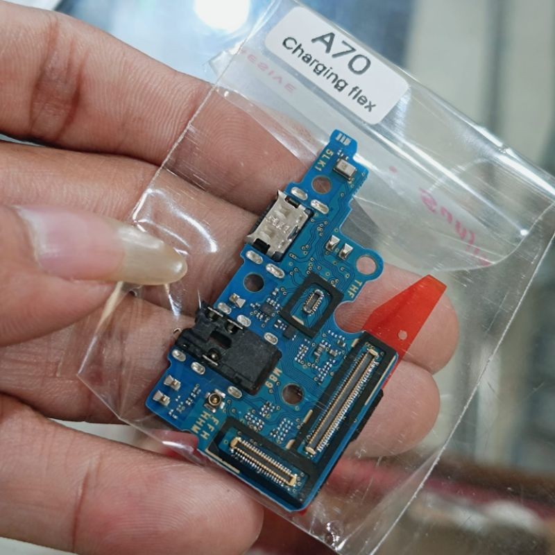 

MEETOO Flexibel Charger + Ic SAMSUNG GALAXY A70 2019 A705 A705F Original 1:1 Full Komponen Aisi - Flexi Flexible Fleksibel Papan Konektor Carger Casan PCB Cas Tc Fast Charging