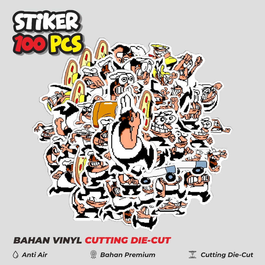 

Terbaru! 50 pcs Pizza T Pepi V10 Dekorasi Lucu Kreatif untuk Notebook, Skateboard, HP