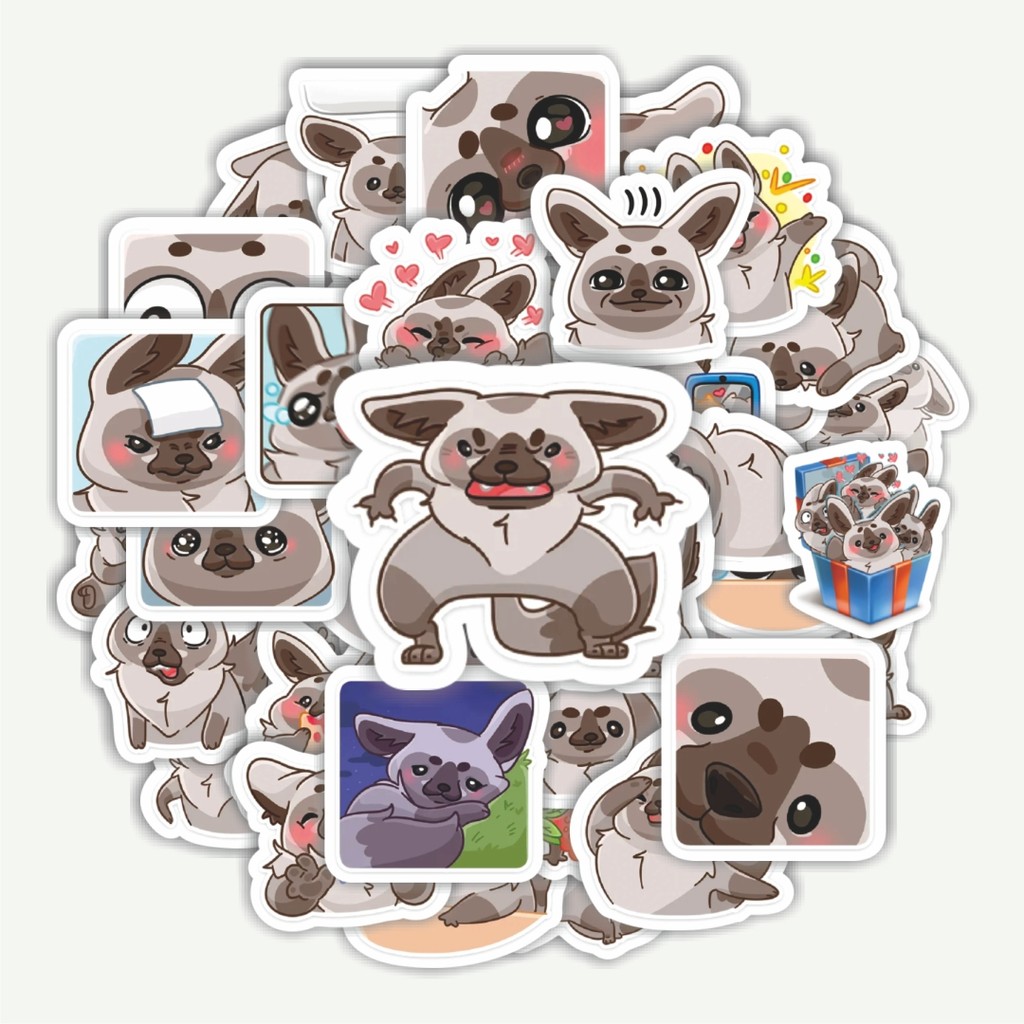 

Sticker Pack Stiker Funny Character Toba Lemur | Sticker TUMBLR | Stiker LAPTOP KOPER HELM