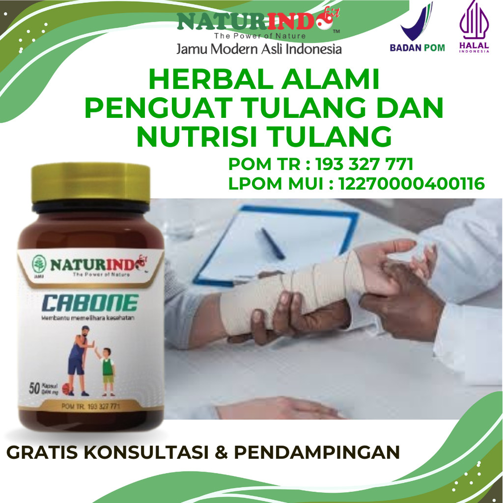Obat Herbal Patah Tulang Obat Nutrisi Tulang | Naturindo CABONE