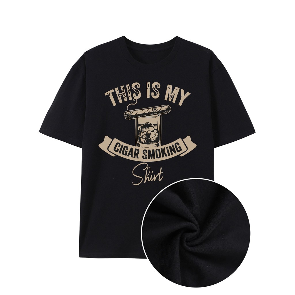Kemeja Cerutu, Cerutu dan Bourbon, Kemeja Perokok, Kemeja Cerutu, T-Shirt Unisex Cerutu Kuba