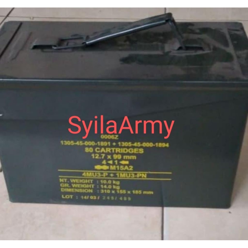 BOK BESI SIMPANAN AMUNISI,BOX BEKAS PLURU PINDAD,BOK BEKAS PELURU