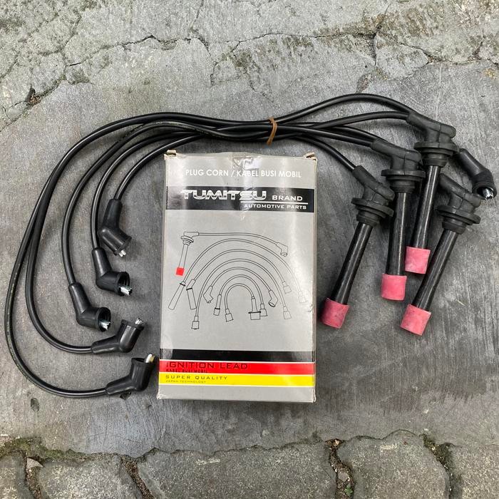 Cord Set Coil & Spark W/resistive Kabel Busi  Corolla AE92 Twincam 4AF 1.6 1600cc 90919-21461/22211 