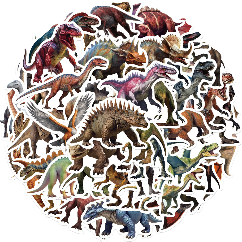 

50PCS Jurassic Park Dinosaur Animals Graffiti Stickers For Furniture DIY Chair Toy Car Trunk Computer Motorcycle