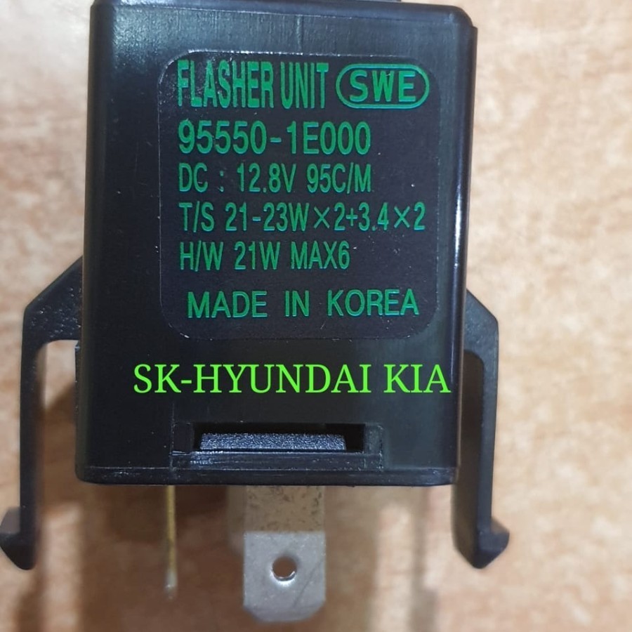 RELAY ASSY POWER FLASHER SEN KAKI 3 MOBIL HYUNDAI KIA ( 95550-1E000 )