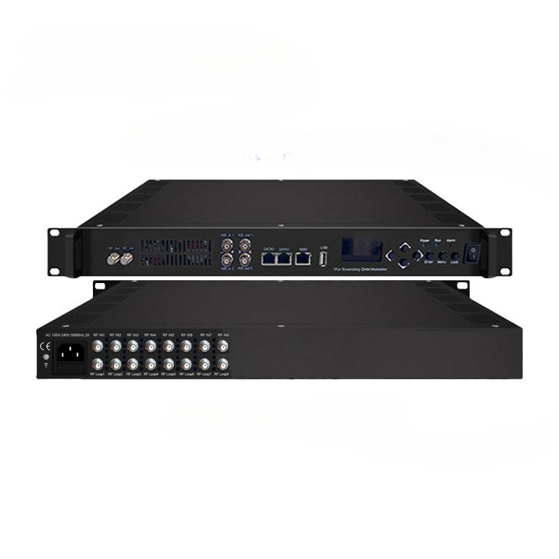 IP DVB-T DVB-S2 T2 ISDBT DVB-C ATSC rf to ip UDP RTSP IPTV CATV TV system 8 channel digital gateway 