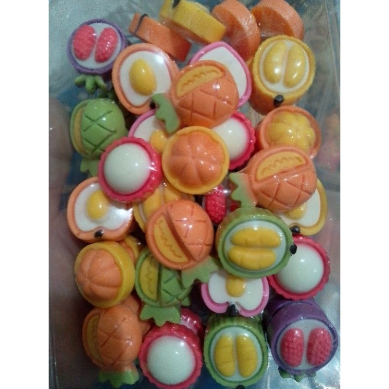 coklat karakter buah buahan isi 50